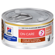 Hills Prescription Diet On-Care Gato Adulto Pollo y Verduras - Comida húmeda para gatos en convalecencia