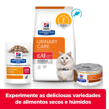 Alimento veterinario para gatos Hills Prescription Diet Feline c/d Multicare Stress Ocean Fish