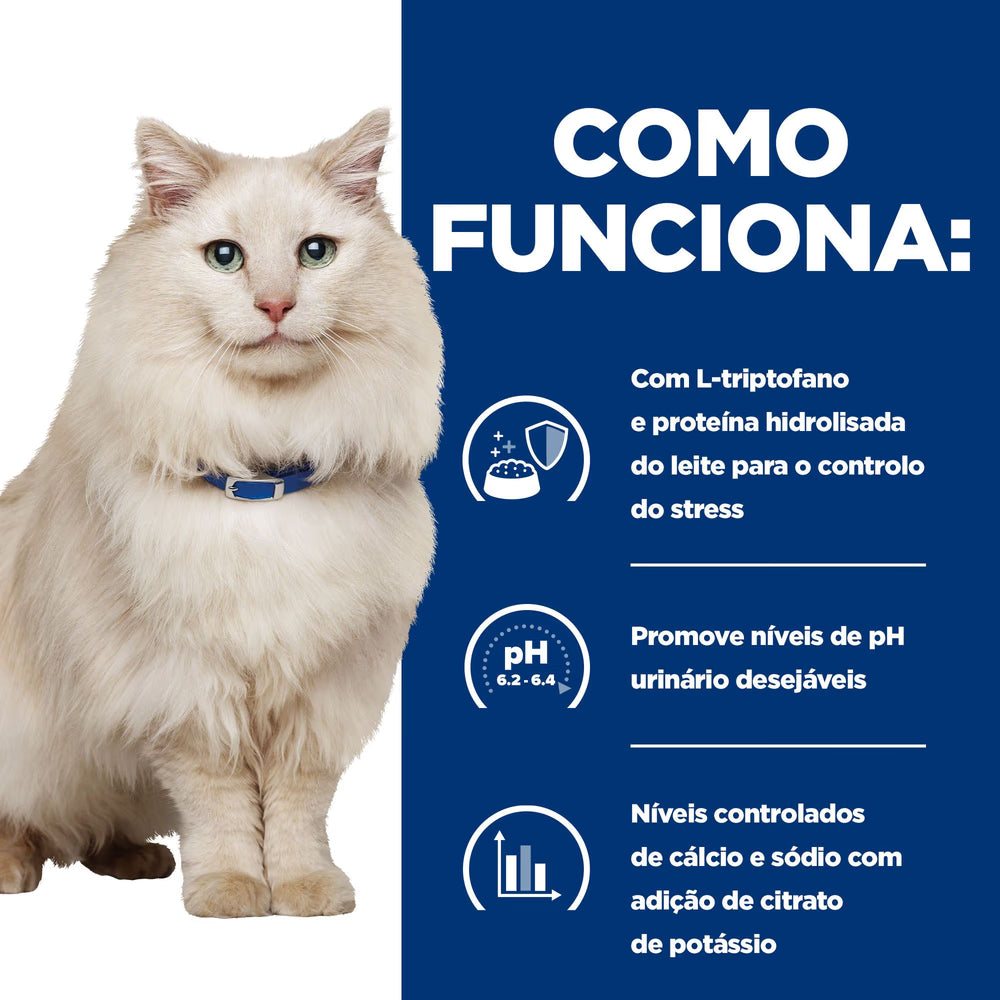 Alimento veterinario para gatos Hills Prescription Diet Feline c/d Multicare Stress Ocean Fish