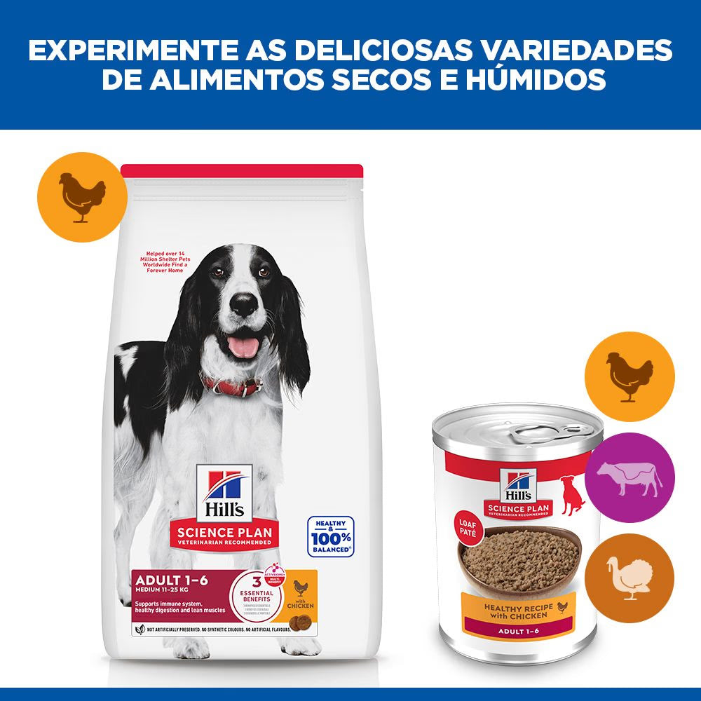 Hills Science Plan Perro Adulto Pollo - Comida húmeda para perro