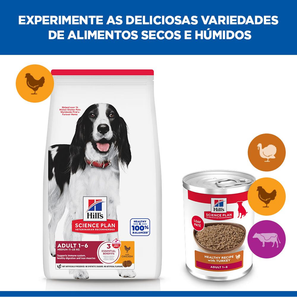 Hills Science Plan Perro Adulto Pavo - Comida húmeda para perro
