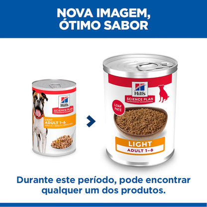 Hill's Light - Alimento em patê para cão adulto com excesso de peso - Frango