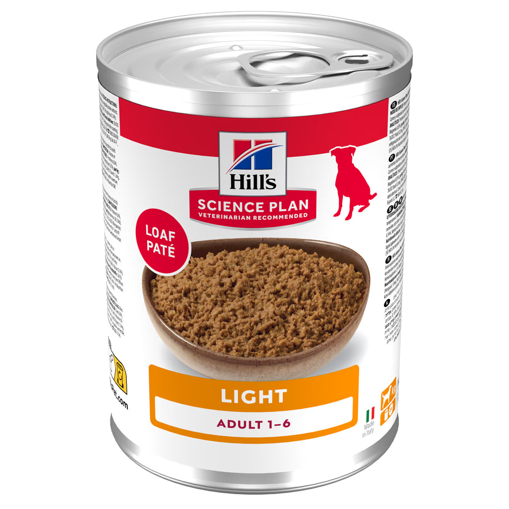 Hill's Light - Alimento em patê para cão adulto com excesso de peso - Frango