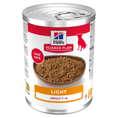 Hill's Light - Alimento em patê para cão adulto com excesso de peso - Frango