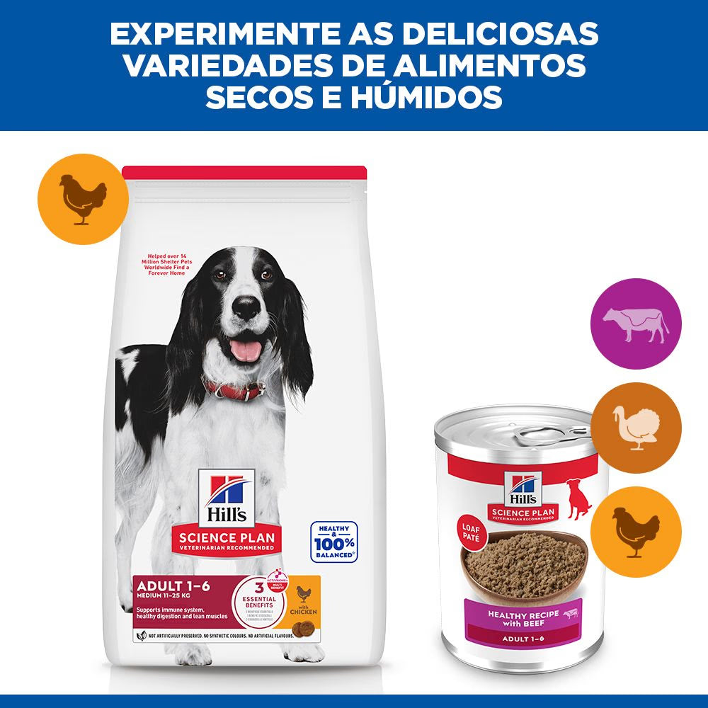 Hills Science Plan Perro Adulto Ternera - Comida húmeda para perro