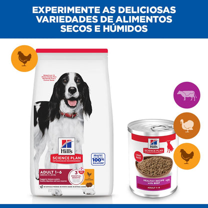 Hills Science Plan Perro Adulto Ternera - Comida húmeda para perro