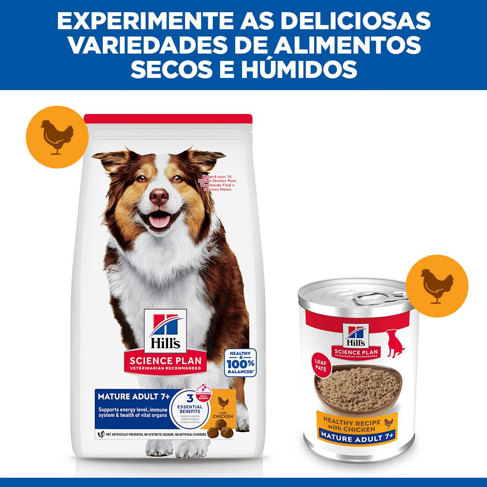 Hills Science Plan Perro Senior Pollo - Comida húmeda para perro senior