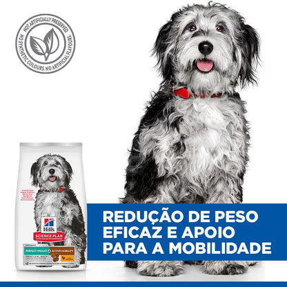 Hills Science Plan Perro Adulto Mediano Perfect Weight & Active Mobility Pollo - Pienso seco para perro para control de peso y soporte articular
