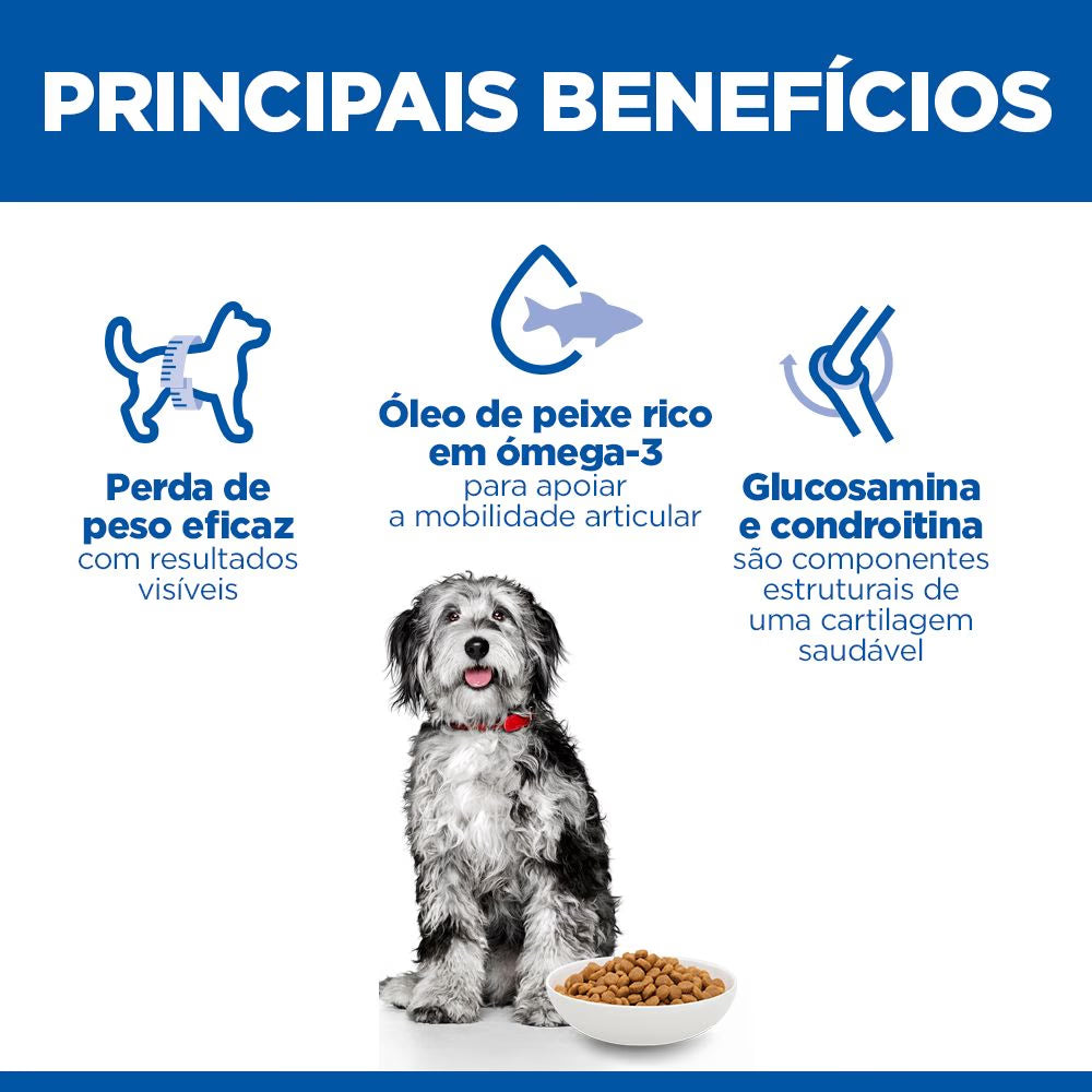 Hills Science Plan Perro Adulto Mediano Perfect Weight & Active Mobility Pollo - Pienso seco para perro para control de peso y soporte articular