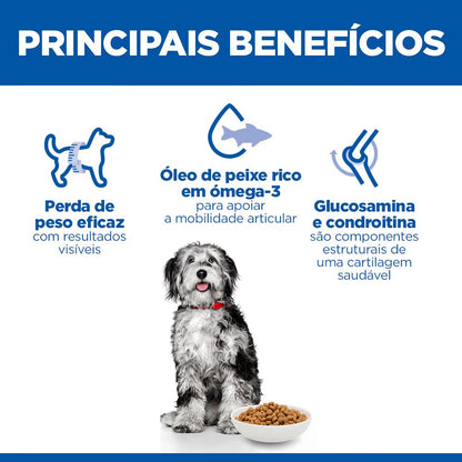 Hills Science Plan Perro Adulto Mediano Perfect Weight & Active Mobility Pollo - Pienso seco para perro para control de peso y soporte articular