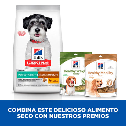 Hill's Perfect Weight & Active Mobility Small - Pienso seco para perros pequeños para control de peso y movilidad - Pollo