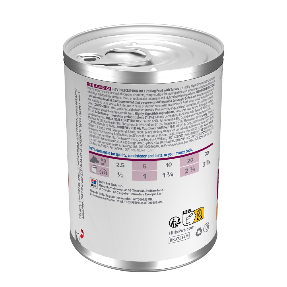 Hills Prescription Diet i/d Dog Turkey - Wet food for dogs with gastrointestinal problems