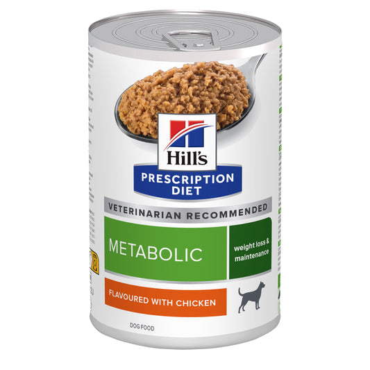Hills Prescription Diet Metabolic Perro Pollo - Comida húmeda para perro para control de peso y diabetes