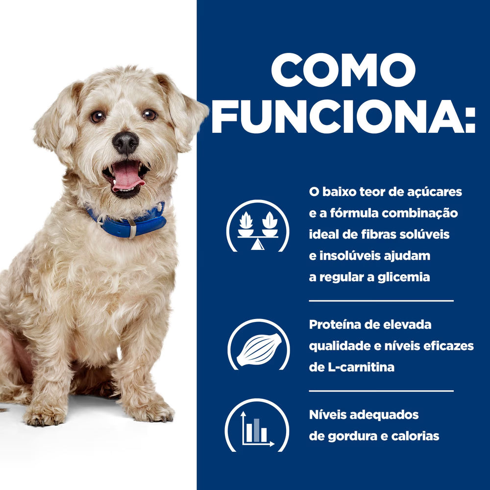 Hills Prescription Diet Cão w/d - Ração húmida para cão com diabetes e excesso de peso