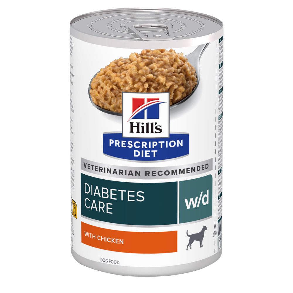 Hills Prescription Diet Cão w/d - Ração húmida para cão com diabetes e excesso de peso