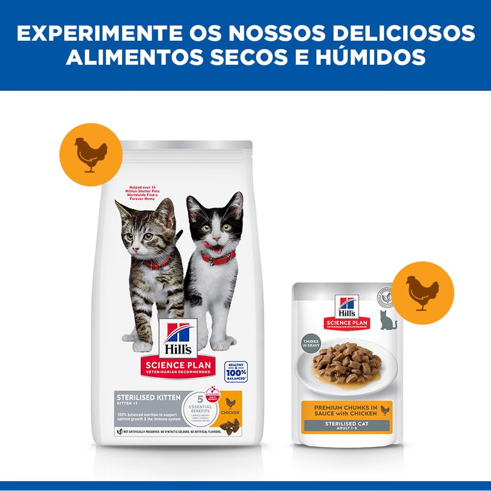 Hills Gato Gatito Esterilizado Pollo - Pienso seco para gato esterilizado