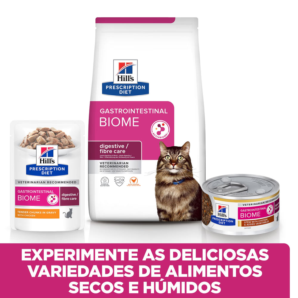 Hills Prescription Diet GI Biome Gato Adulto Pollo - Comida húmeda para gato con problemas gastrointestinales