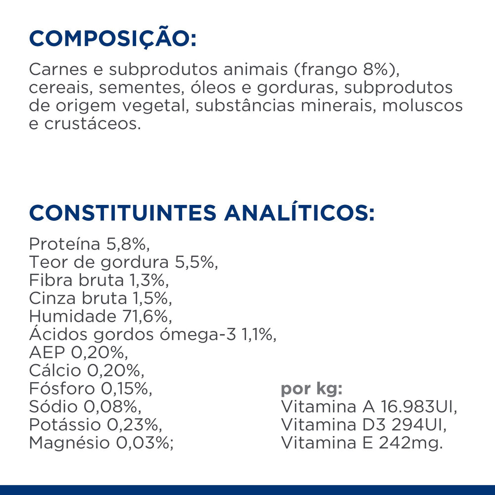 Hill's PD Mobility j/d - Alimento em molho para cão com problemas de mobilidade - Frango