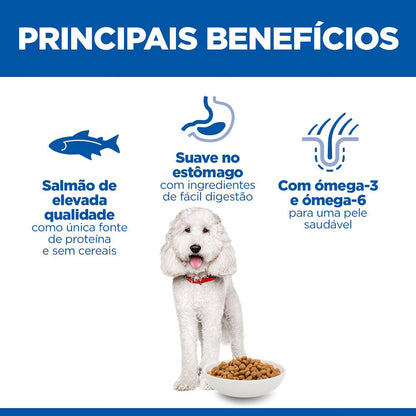 Hills Science Plan Perro Adulto Mediano Hipoalergénico Grain-Free - Pienso seco para perro con alergias
