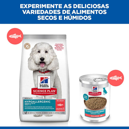Hill's Hypoallergenic - Alimento em patê para cão adulto - Salmão