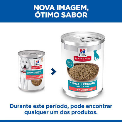 Hill's Hypoallergenic - Alimento em patê para cão adulto - Salmão