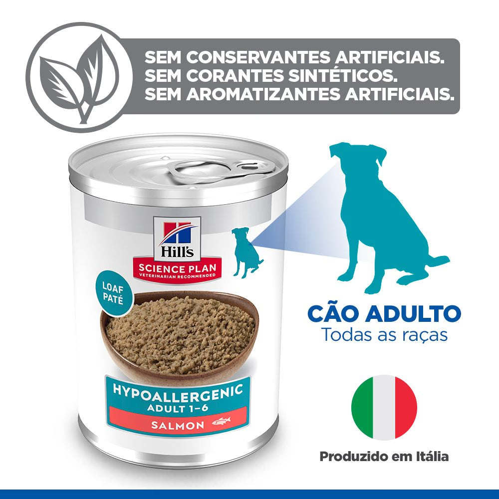 Hill's Hypoallergenic - Alimento em patê para cão adulto - Salmão