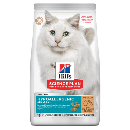 Hill's Hypoallergenic Gato Adulto Grain-Free - Pienso seco para gato con alergias