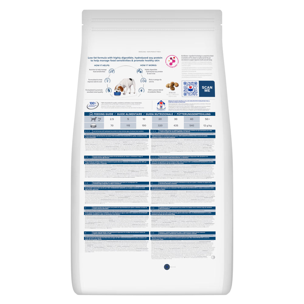 Hills Prescription Diet z/d Low Fat Perro Veterinario Hipoalergénico - Pienso seco para perro con alergias y control de peso