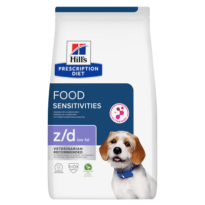 Hills Prescription Diet z/d Low Fat Perro Veterinario Hipoalergénico - Pienso seco para perro con alergias y control de peso