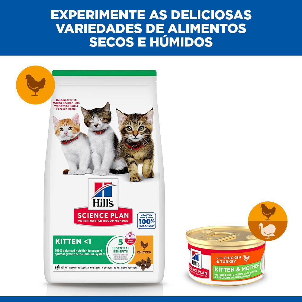 Alimento Húmido para Gatos Hills Science Plan Kitten & Mother Mousse Wet (Lata)