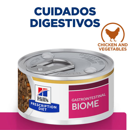 Hills Prescription Diet GI Biome Cat Chicken and Vegetable Stew - Wet food for cats with gastrointestinal problems