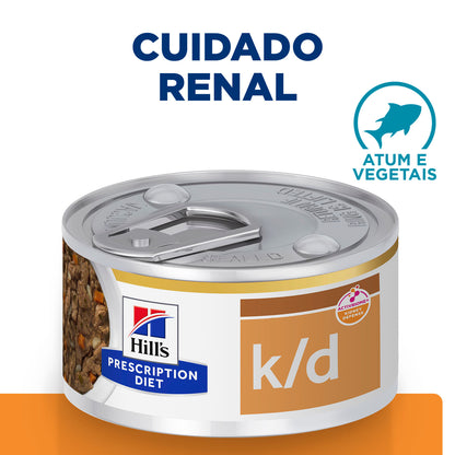 Hills Prescription Diet k/d Gato Adulto Atún y Verduras - Comida húmeda para gato para insuficiencia renal
