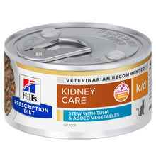 Hills Prescription Diet k/d Adult Cat Tuna and Vegetables - Wet cat food for renal insufficiency