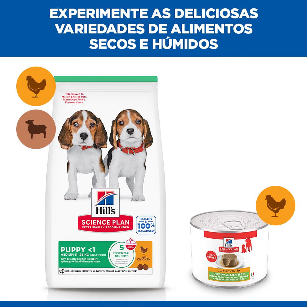 Hills Science Plan Dog Puppy Chicken Mousse - Wet food for growing dogs