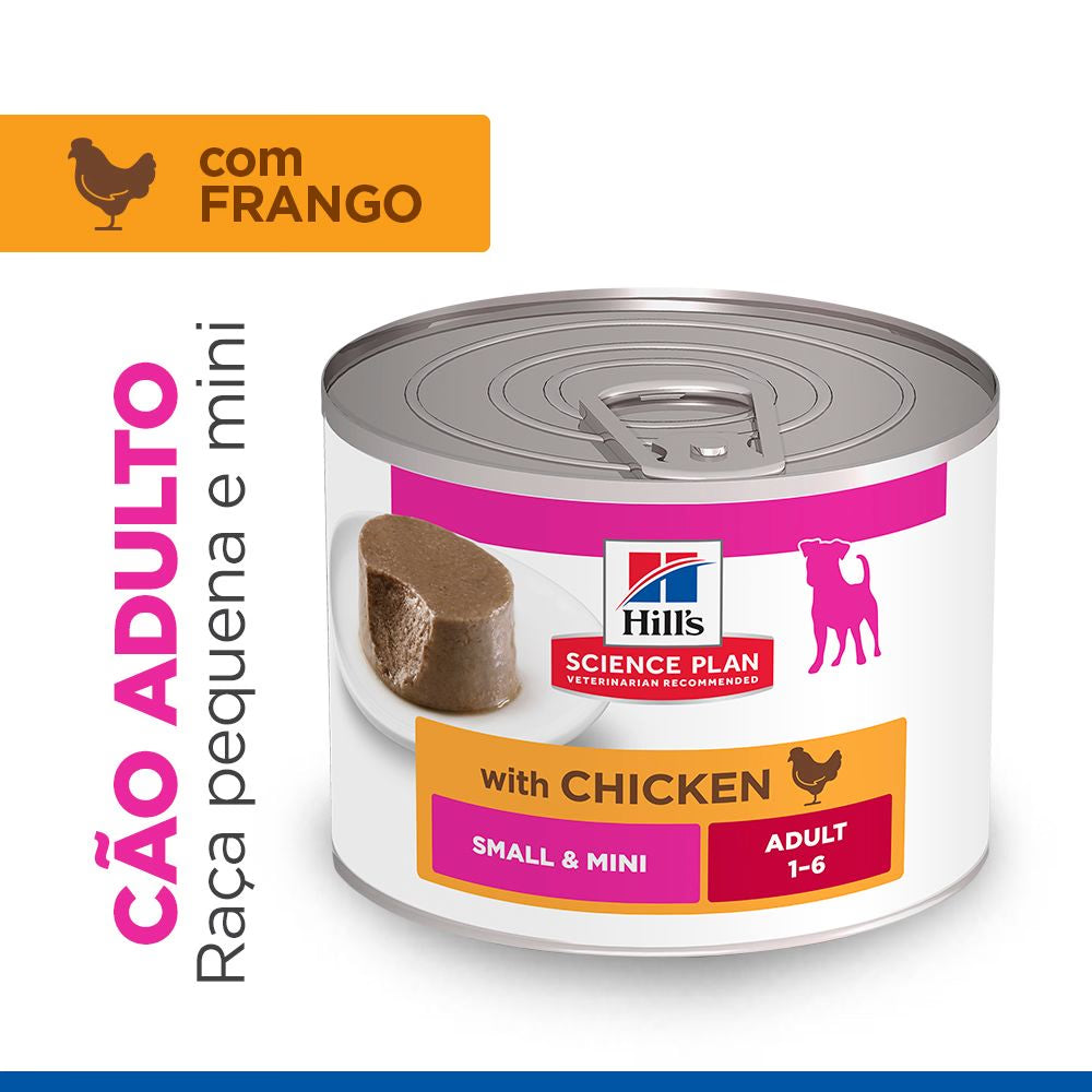 Hills Science Plan Perro Adulto Pequeño y Mini Mousse Pollo - Comida húmeda para perro