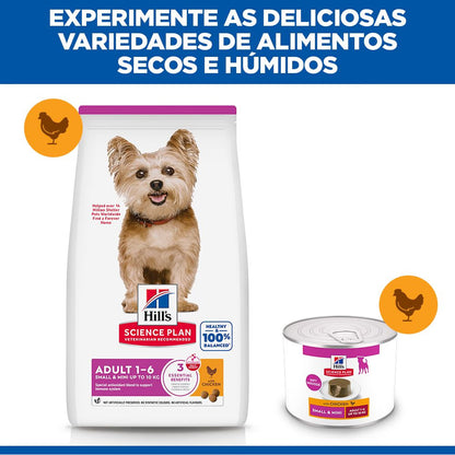 Hills Science Plan Perro Adulto Pequeño y Mini Mousse Pollo - Comida húmeda para perro