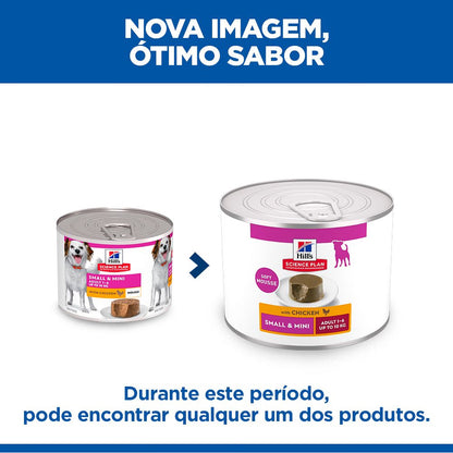 Hills Science Plan Perro Adulto Pequeño y Mini Mousse Pollo - Comida húmeda para perro
