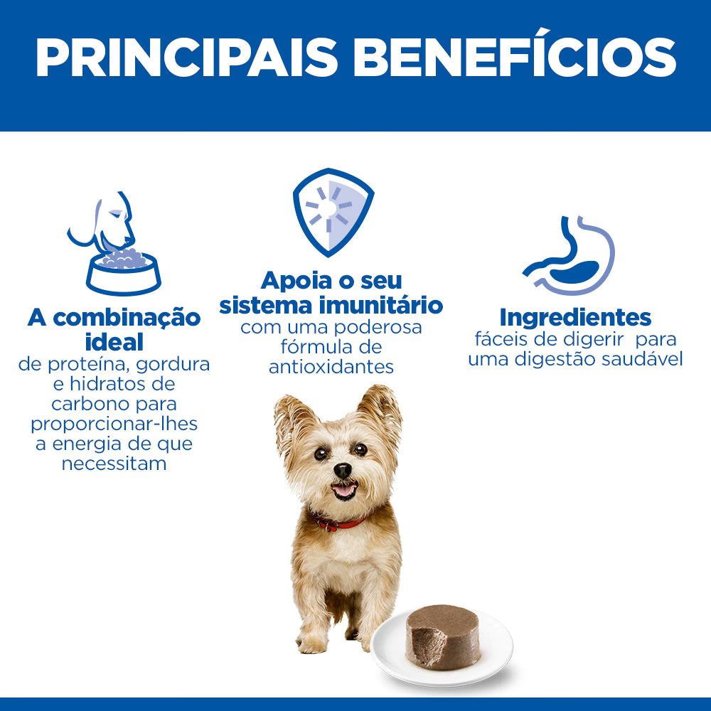 Hills Science Plan Perro Adulto Pequeño y Mini Mousse Pollo - Comida húmeda para perro