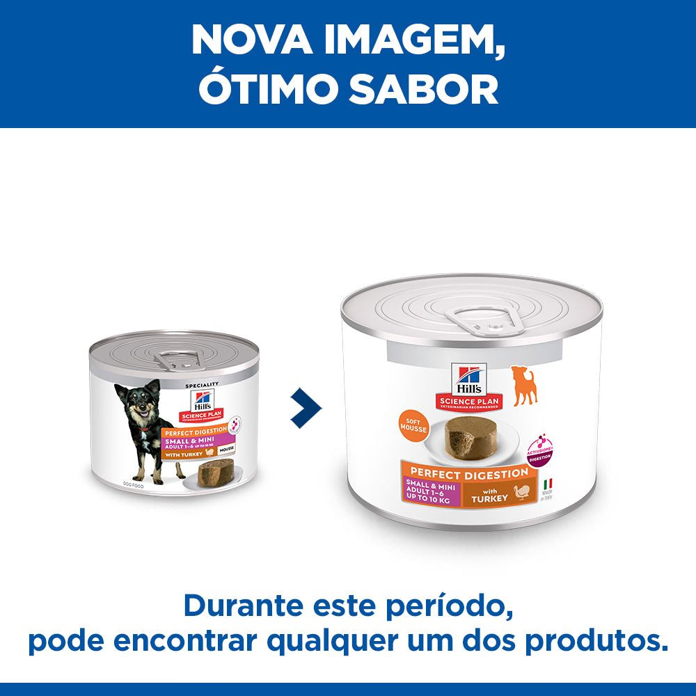 Hills Science Plan Small & Mini Adult Dog Perfect Digestion Turkey - Wet food for dogs with sensitive digestion