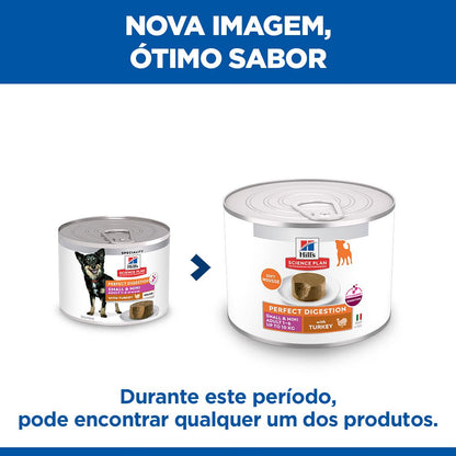 Hills Science Plan Small & Mini Adult Dog Perfect Digestion Turkey - Wet food for dogs with sensitive digestion