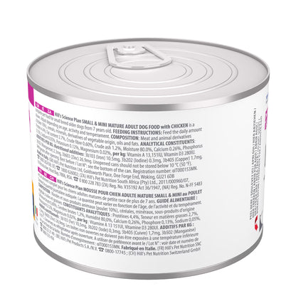 Hills Science Plan Small & Mini Senior Dog Chicken - Wet food for senior dogs