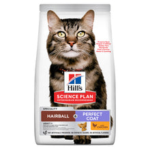 Hills Science Plan Gato Adulto Bolas de Pelo y Pelaje Perfecto Pollo - Pienso seco para gato para control de bolas de pelo