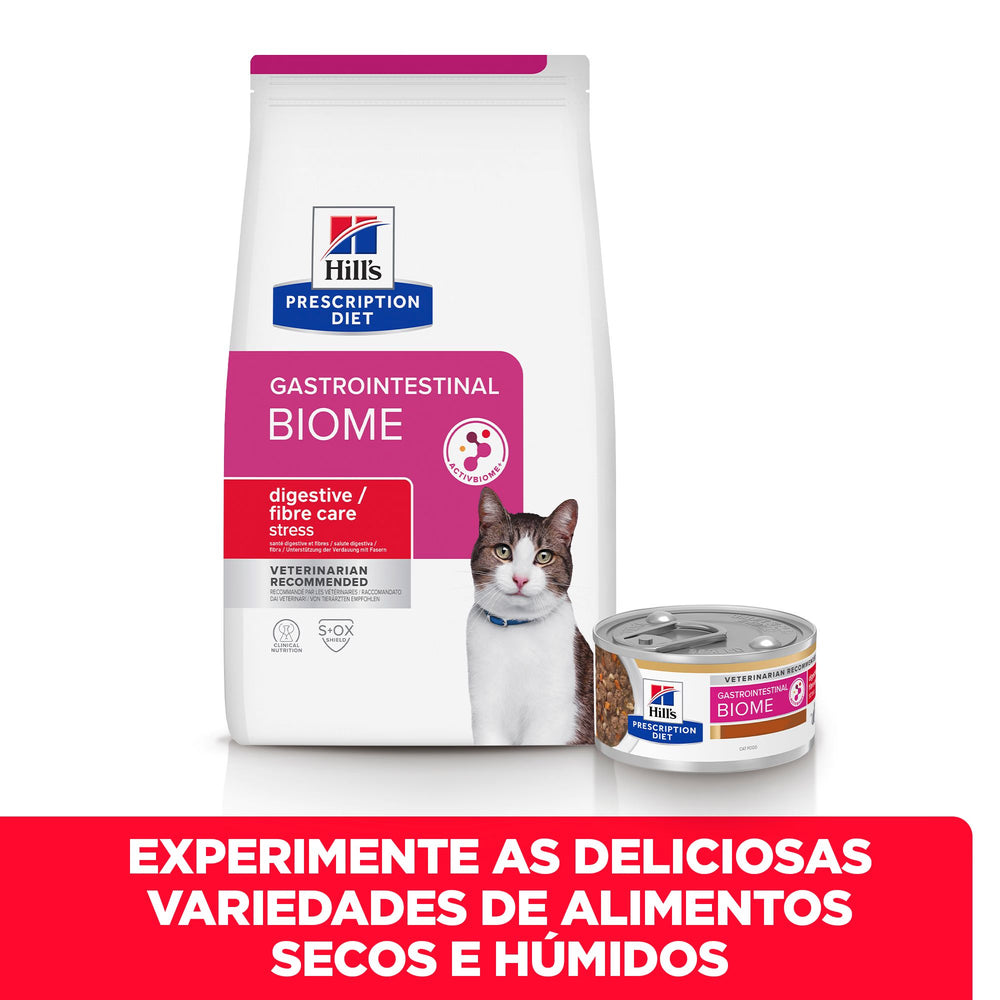Ração Veterinária húmida Hills Prescription Diet Feline GI Biome Stress Stew with Chicken & Vegetables Wet (Lata)