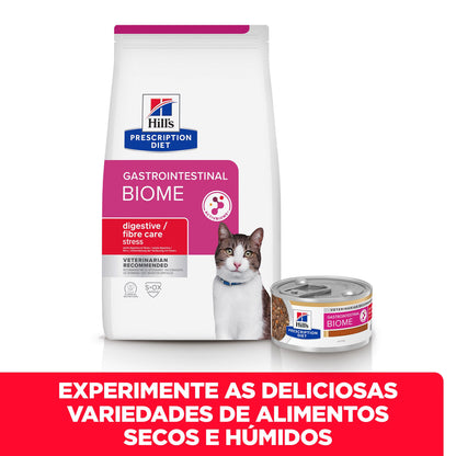 Ração Veterinária húmida Hills Prescription Diet Feline GI Biome Stress Stew with Chicken & Vegetables Wet (Lata)
