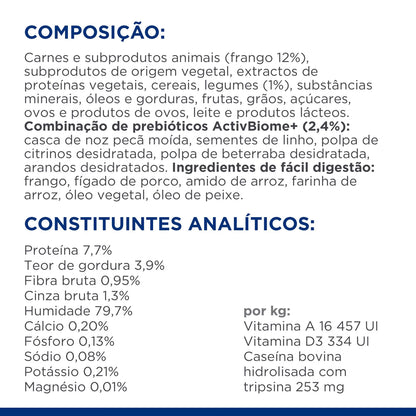 Ração Veterinária húmida Hills Prescription Diet Feline GI Biome Stress Stew with Chicken & Vegetables Wet (Lata)