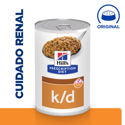 Hills Prescription Diet Cão k/d Fígado de Porco - Ração húmida para cão para insuficiência renal
