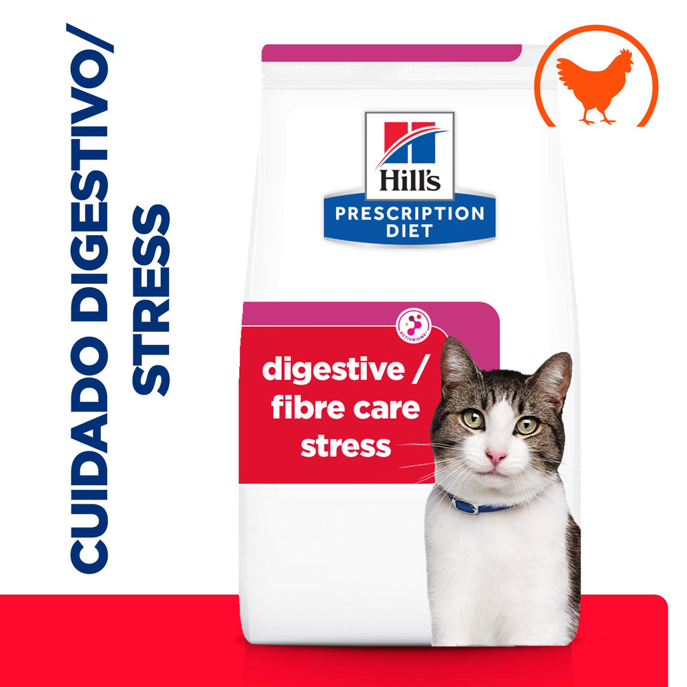 Hills Prescription Diet Gastrointestinal Biome Stress Gato Pollo - Pienso seco para gato con problemas gastrointestinales