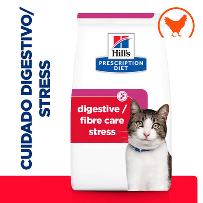 Hills Prescription Diet Gastrointestinal Biome Stress Gato Pollo - Pienso seco para gato con problemas gastrointestinales