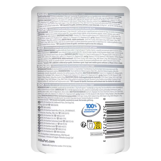 Hill's Sterilised Kitten - Alimento em molho para gatinho - Frango