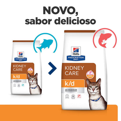 Hills Prescription Diet k/d Adult Cat Salmon - Dry cat food for renal insufficiency